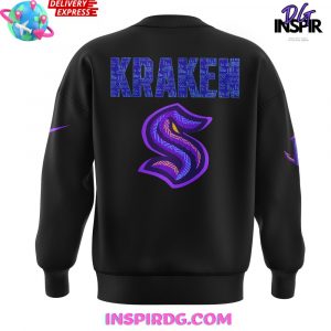 Seattle Kraken Black Hockey History Night Game 2025 Special Sweatshirt