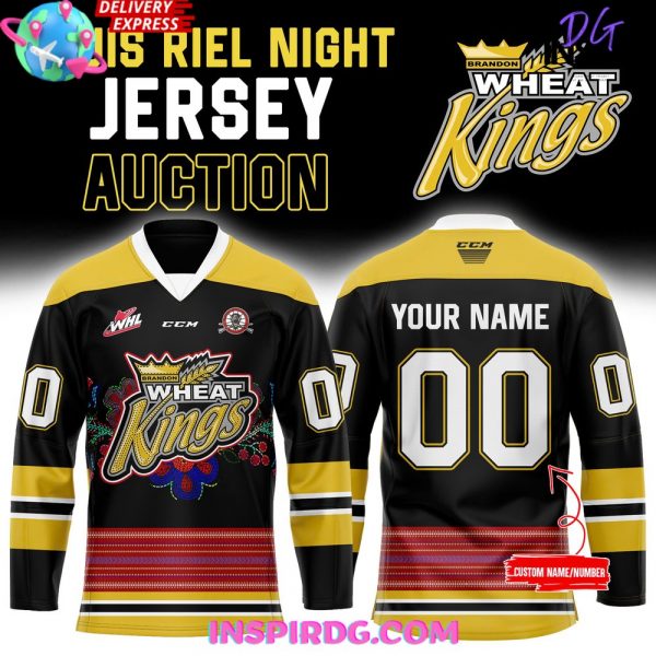 Brandon Wheat Kings Louis Riel Night Jersey Auction