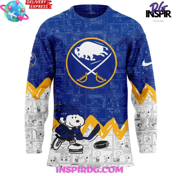Buffalo Sabres Anniversary of Peanuts Limited Edition Hockey Jersey