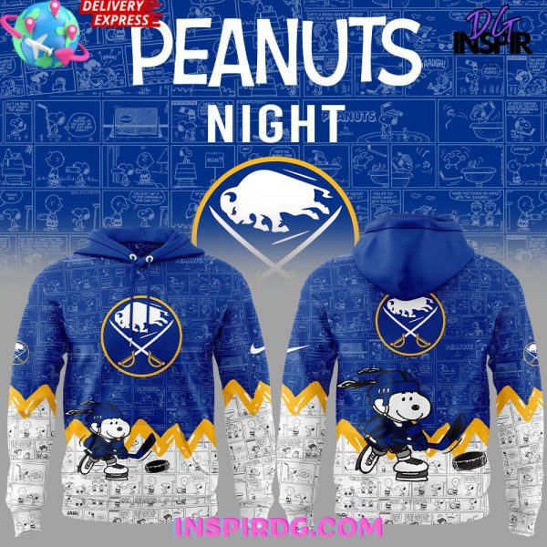 Buffalo Sabres Anniversary of Peanuts Limited Edition Hoodie