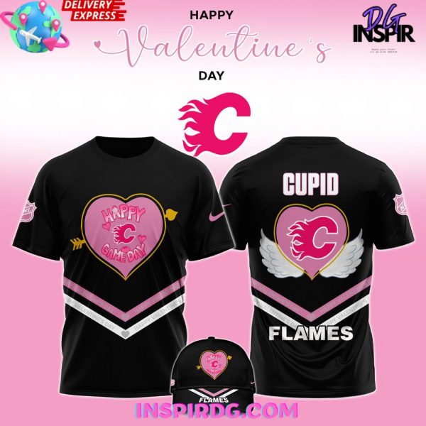 Calgary Flames Happy Valentine 2025 T-Shirt