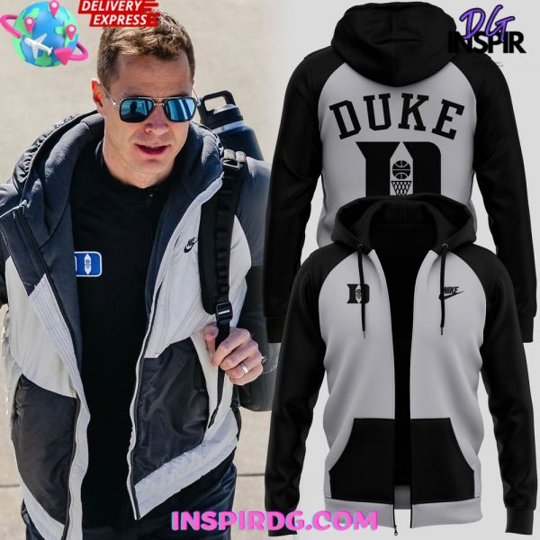 Coach Jon Scheyer Duke Blue Devils Men’s Basketball Zip Hoodie