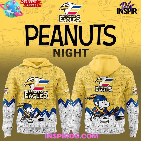 Colorado Eagles Anniversary of Peanuts Special Hoodie