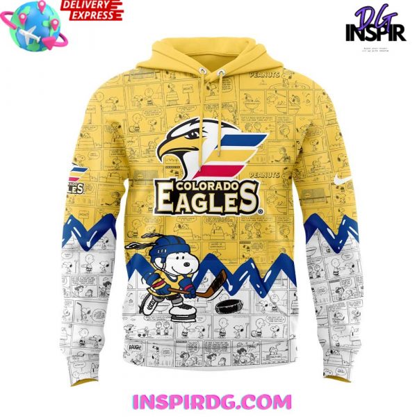 Colorado Eagles Anniversary of Peanuts Special Hoodie