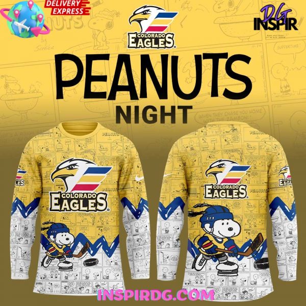 Colorado Eagles Anniversary of Peanuts Special Jersey