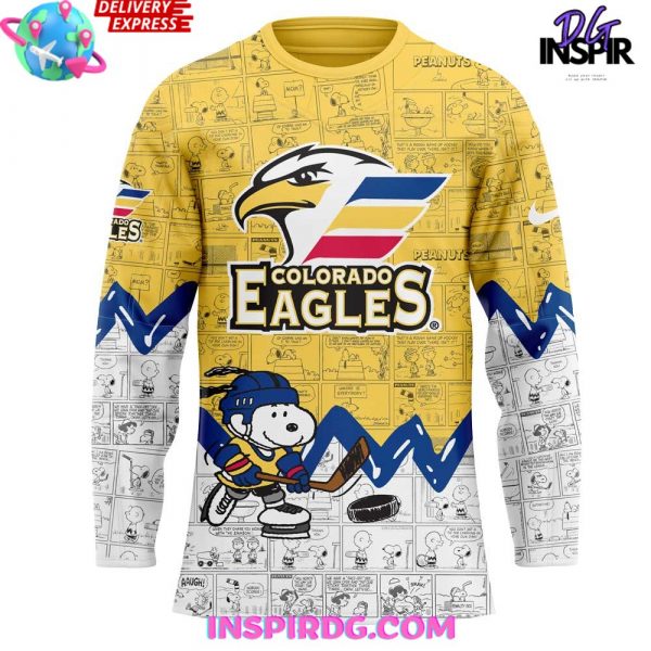 Colorado Eagles Anniversary of Peanuts Special Jersey