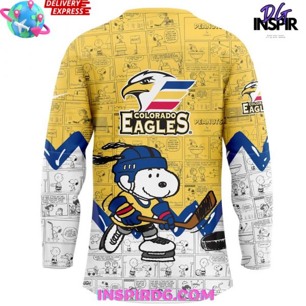 Colorado Eagles Anniversary of Peanuts Special Jersey