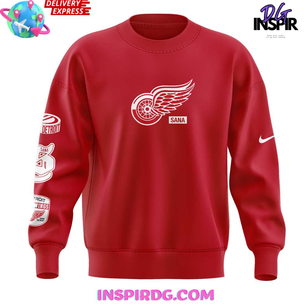 Detroit Red Wings x SANA Red Sweatshirt Detroit Red Wings x SANA Red Sweatshirt