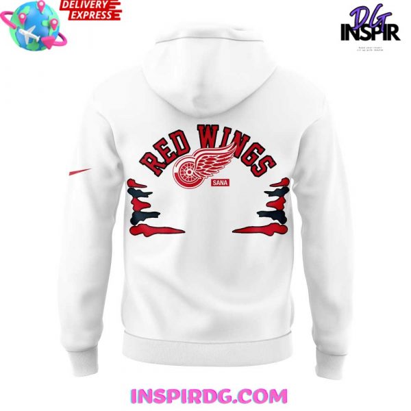 Detroit Red Wings x SANA White Hoodie