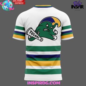 Mardi Gras Themed Tulane Green Wave TShirt