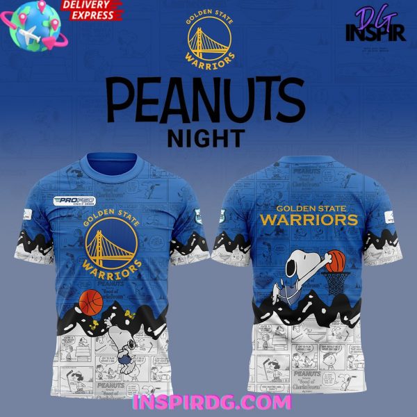 Golden State Warriors Anniversary of Peanuts Special T-Shirt