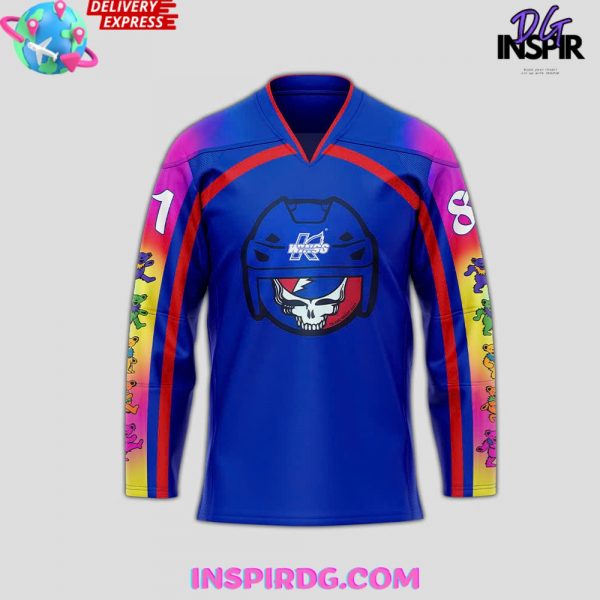 Kalamazoo Wings x Grateful Dead Specialty Hockey Jersey