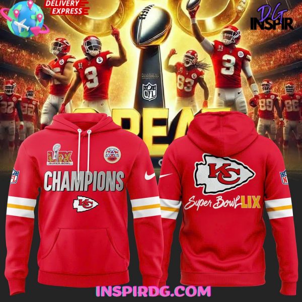 Kansas City Chiefs x Super Bowl LIX Red Hoodie