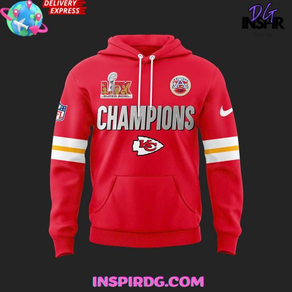 Kansas City Chiefs x Super Bowl LIX Red Hoodie