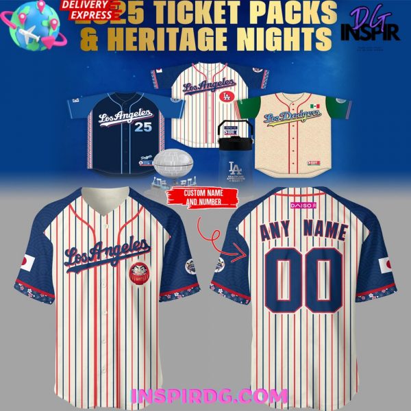 Los Angeles Dodgers Japanese Heritage Night 2025 Baseball Jersey
