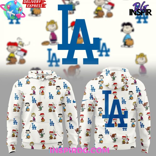 Los Angeles Dodgers Peanuts 75th Anniversary Hoodie