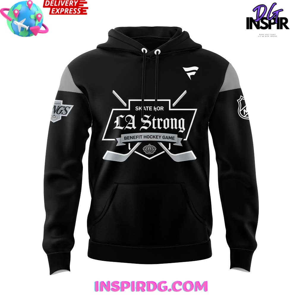 Los Angeles Kings LA Strong 2025 Black Hoodie
