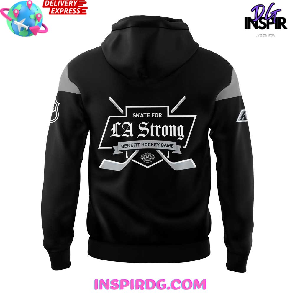 Los Angeles Kings LA Strong 2025 Black Hoodie