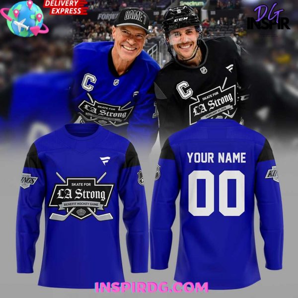 Los Angeles Kings LA Strong 2025 Blue Jersey