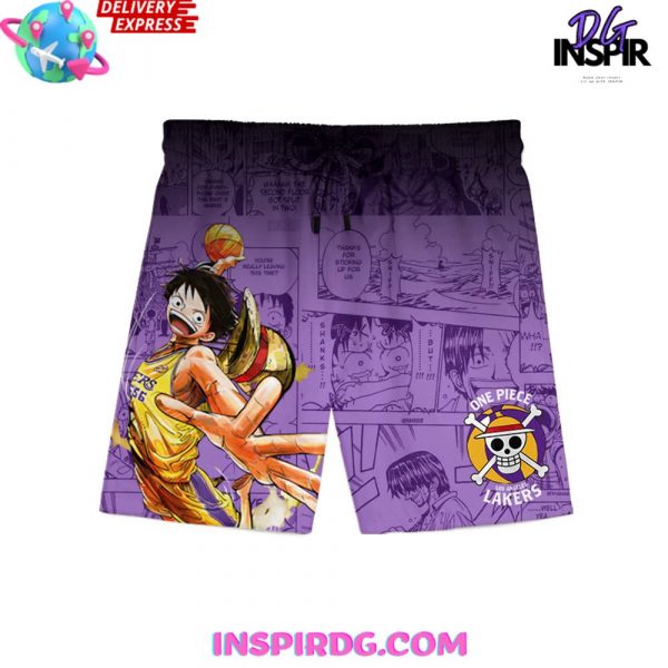 Los Angeles Lakers One Piece Special Purple Jersey