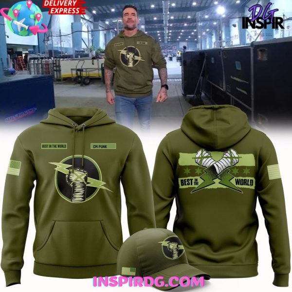 Men’s Forest Green CM Punk Best in the World Hoodie