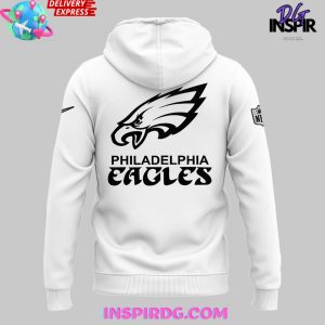 Philadelphia Eagles Super Bowl LIX Opening Night Tech White Hoodie