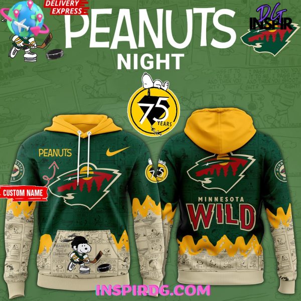 Minnesota Wild 75th Anniversary of Peanuts Hoodie