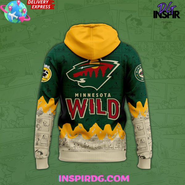 Minnesota Wild 75th Anniversary of Peanuts Hoodie