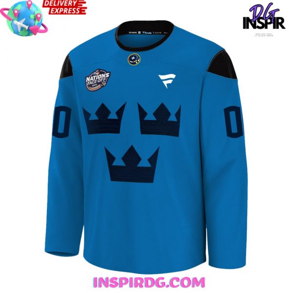 NHL 4 Nations Sweden Premium Second Hockey Jersey