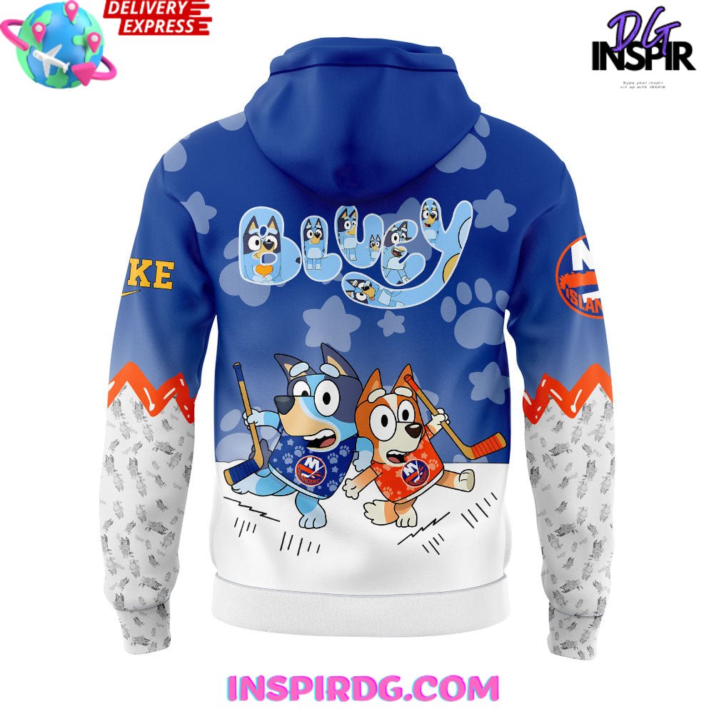 New York Islanders Bluey and Bingo Special Hoodie New York Islanders Bluey and Bingo Special Hoodie