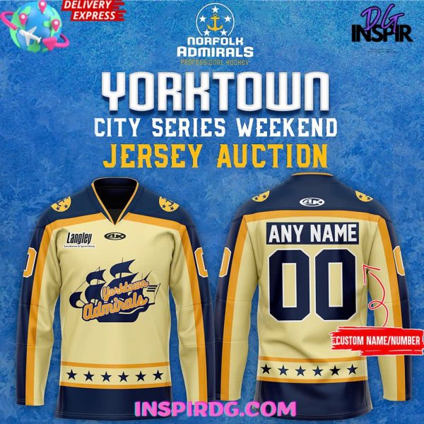 Norfolk Admirals Yorktown City Series 2025 Jersey