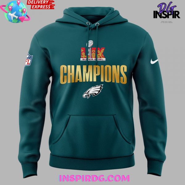 Philadelphia Eagles Let’s Hunt Super Bowl LIX Blue Hoodie