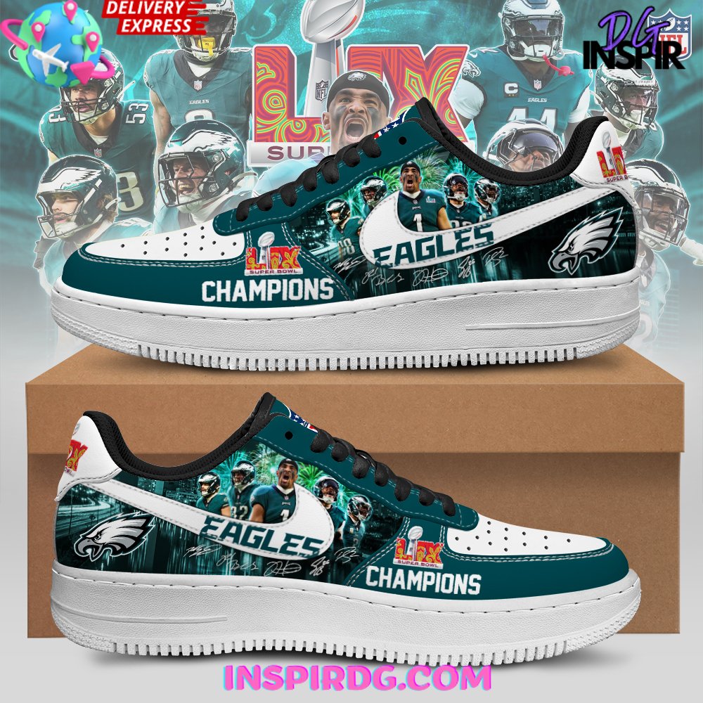 Philadelphia Eagles Super Bowl LIX Champions Nike Air Force 1 Philadelphia Eagles Super Bowl LIX Champions Nike Air Force 1