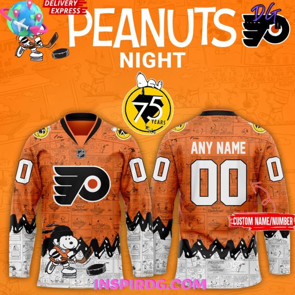 Philadelphia Flyers 75th Anniversary of Peanuts Jersey