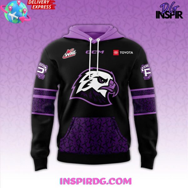 Portland Winterhawks Fight Cancer 2025 Hoodie