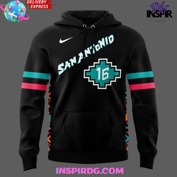San Antonio Spurs Starting Five Performance Hoodie