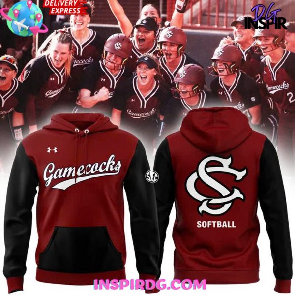 South Carolina Gamecocks Softball 2025 Red Hoodie