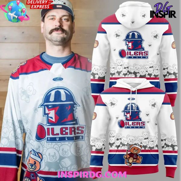 Tulsa Oilers Teddy Bear Toss Special Hoodie
