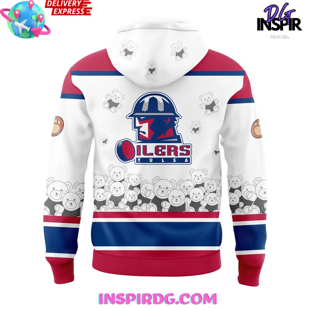 Tulsa Oilers Teddy Bear Toss Special Hoodie Tulsa Oilers Teddy Bear Toss Special Hoodie
