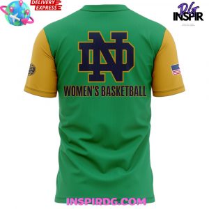 Notre Dame Womens Basketball 2025 Green TShirt