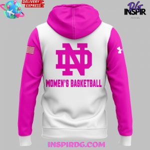 Notre Dame Womens Basketball Pink In The Rink Hoodie