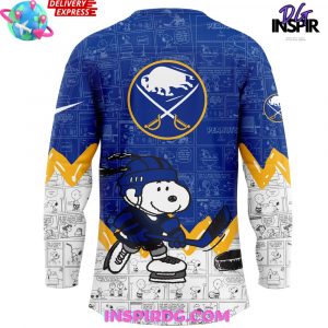 Buffalo Sabres Anniversary of Peanuts Special Hockey Jersey