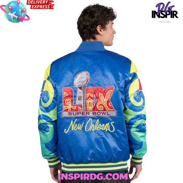 Starter Royal Super Bowl LIX The Big Easy Satin Jacket