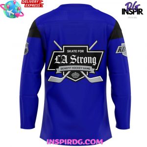 Los Angeles Kings LA Strong 2025 Blue Jersey