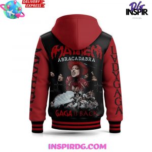 Lady Gaga Mayhem Abracadabra Hooded Varsity Jacket