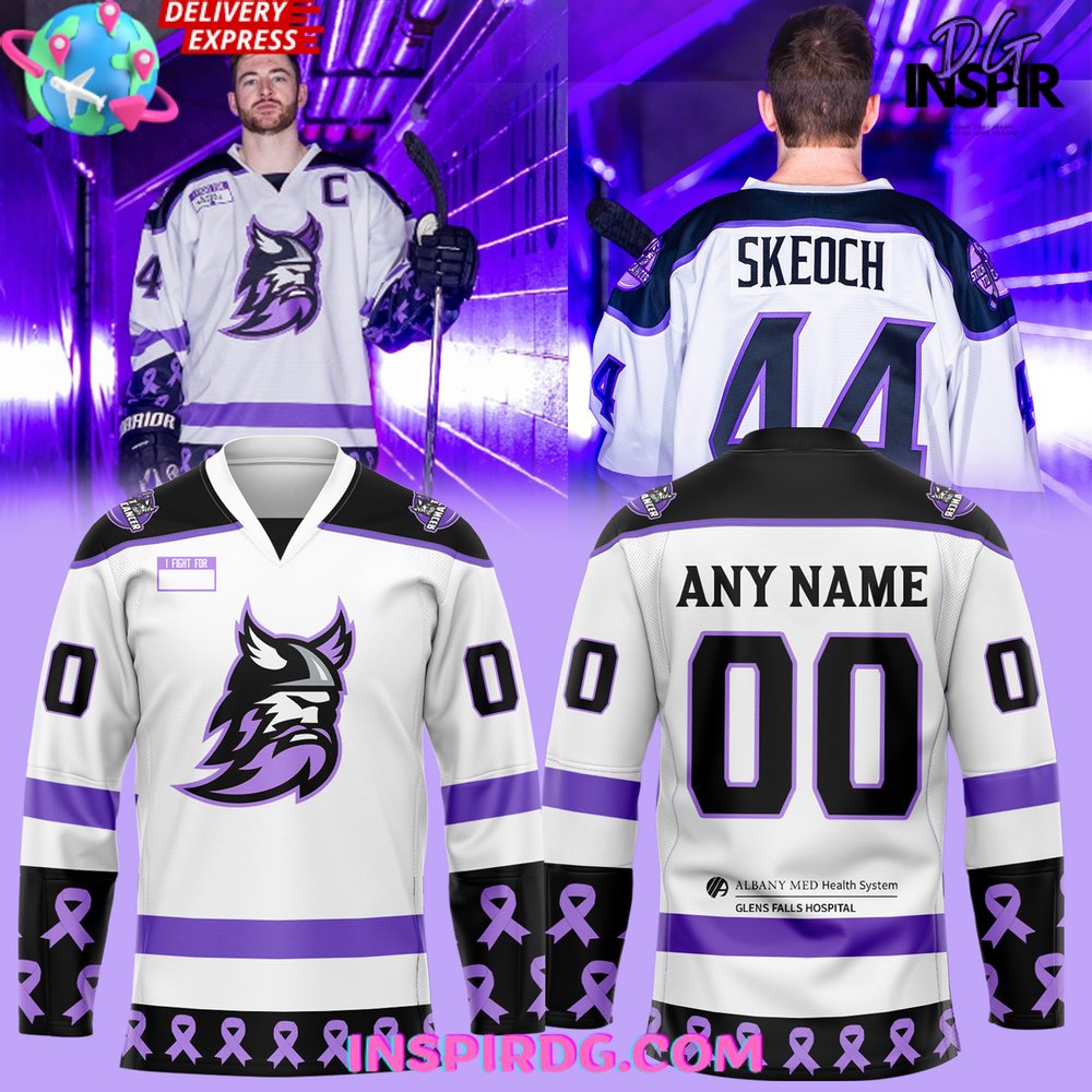 Adirondack Thunder Fight Cancer 2025 Hockey Jersey