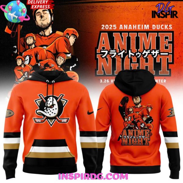 Anaheim Ducks Anime Night 2025 Hoodie