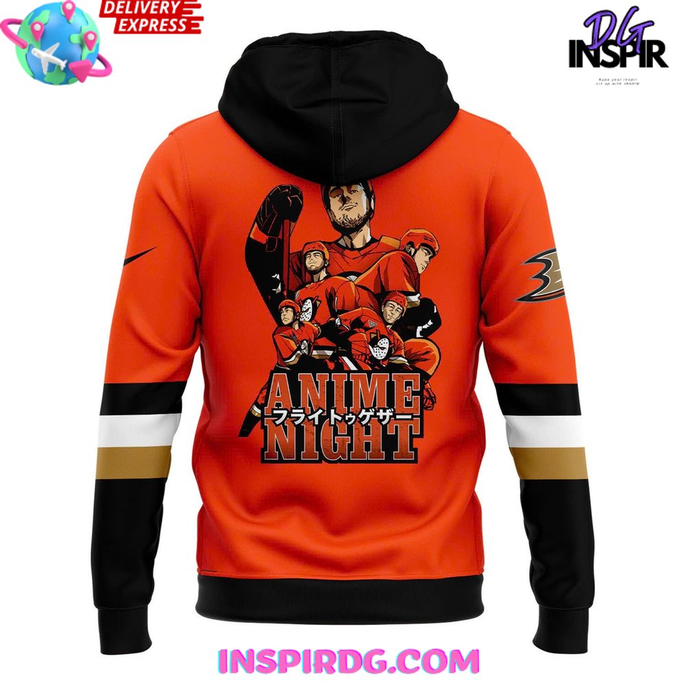 Anaheim Ducks Anime Night 2025 Hoodie Anaheim Ducks Anime Night 2025 Hoodie