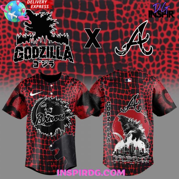 Atlanta Braves x Godzilla Special Edition Baseball Jersey
