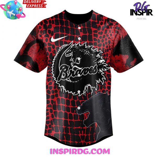 Atlanta Braves x Godzilla Special Edition Baseball Jersey